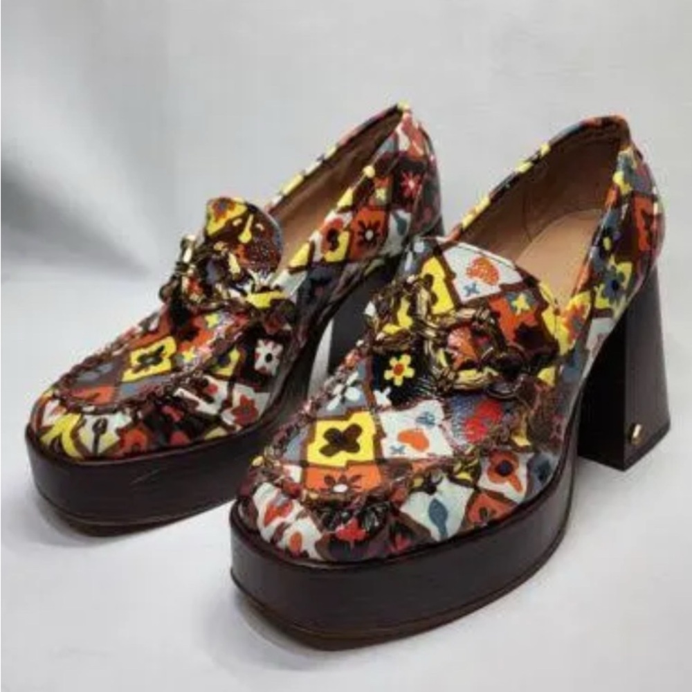 NEW - in Box circus ny sam edelman susie platform loafer dark bourbon